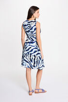 Short dress with V-neck multicolor women