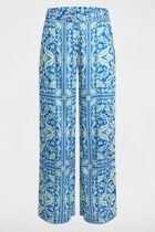 Printed wide-leg trousers multicolor women