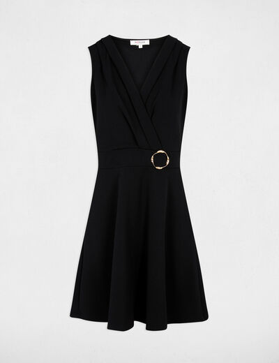 Short wrap dress black women