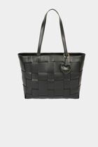 Woven tote bag black women