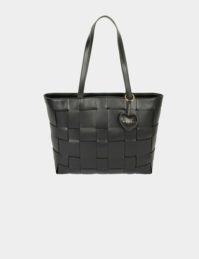 Woven tote bag black women