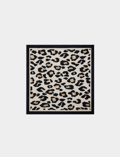 Pleated satin scarf multicolor women