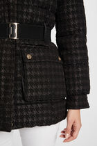 Printed padded jacket black women