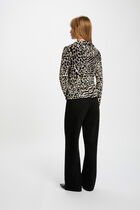 Fitted shirt with notched collar multicolor women