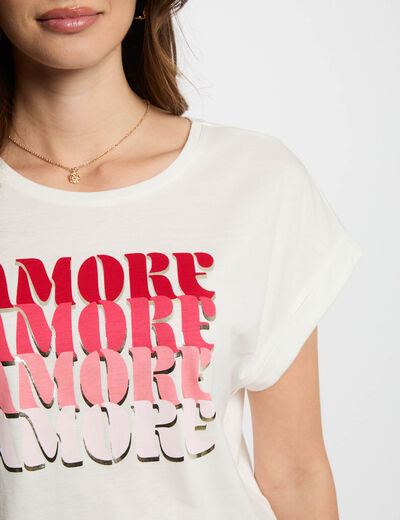 T-shirt with message white women