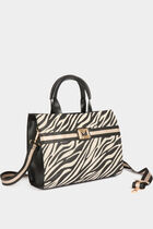 Shopper bag leopard print ivory women