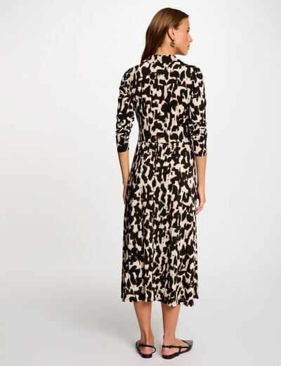 Printed maxi straight dress multicolor women