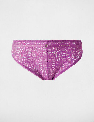 Lace briefs purple ladies'