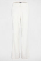 Wide-leg trousers with pinstripes white women