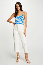 Blouse geometric print multicolored women