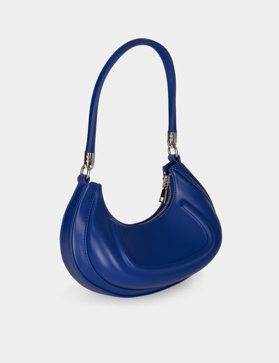 Rounded bag blue ladies'