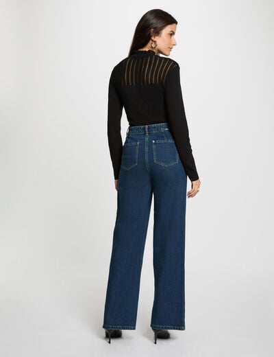 Jumper high collar black women