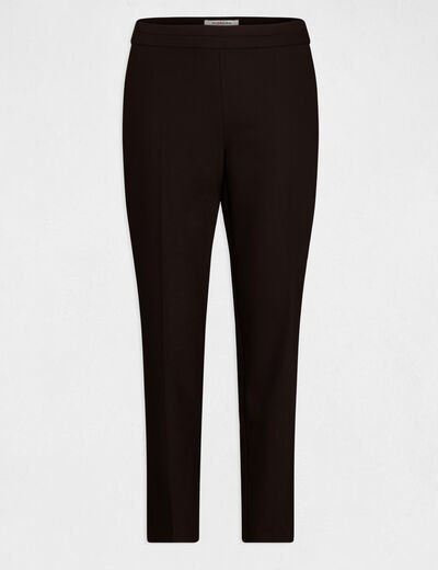 Cropped cigarette trousers black ladies'