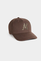Sparkly cap dark brown women