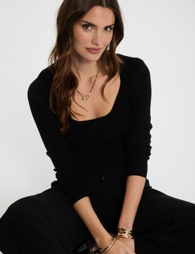 Long-sleeved jumper black women