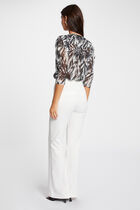 3/4-length sleeved shirt multicolored women