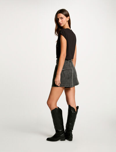 Short-sleeved t-shirt black women