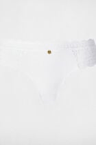 Low-rise lace shorts white women