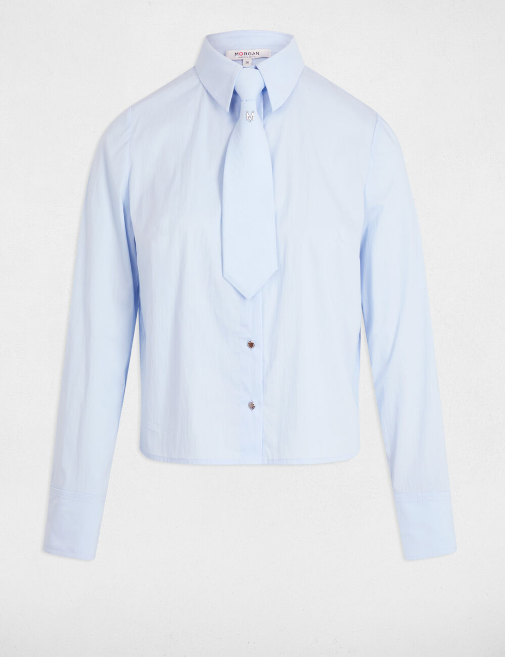 Long sleeve shirt sky blue women