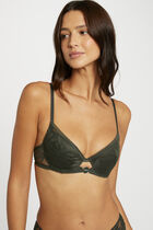 Padded bra khaki green ladies'