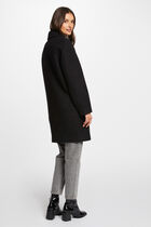 Long loose coat black women