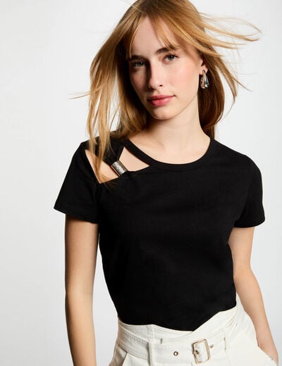 Short-sleeved t-shirt black women