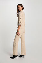Denim jumpsuit light brown women