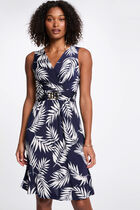 Printed mini A-line dress multicolor women