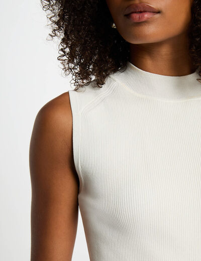 Pleated mini straight dress white women