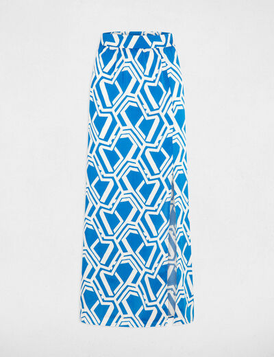 Printed A-line maxi skirt multico ladies'