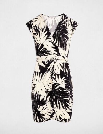 printed fitted mini dress multicolor women Printed fitted mini dress multicolor women