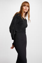 Midi 2 in 1 jumper dress dark grey women