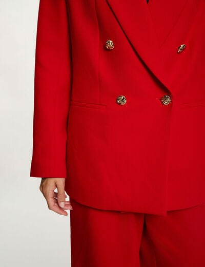 Oversized jacket red women