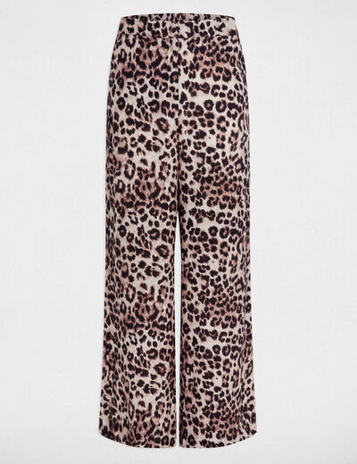 Fluid straight trousers multicolor women