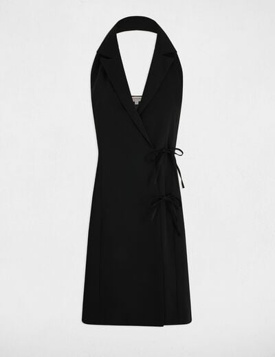 Wrap midi dress black women