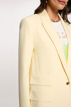 Blazer jacket pastel yellow women