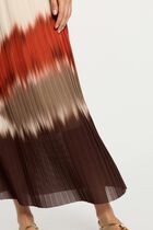 Pleated long skirt multicolor women