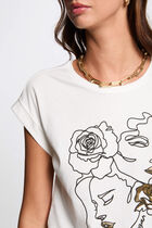 T-shirt with message white women