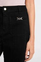 high waisted wide leg jeans black women High-waisted wide-leg jeans black women