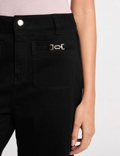 high waisted wide leg jeans black women High-waisted wide-leg jeans black women