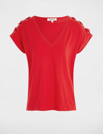 Short-sleeved t-shirt red women