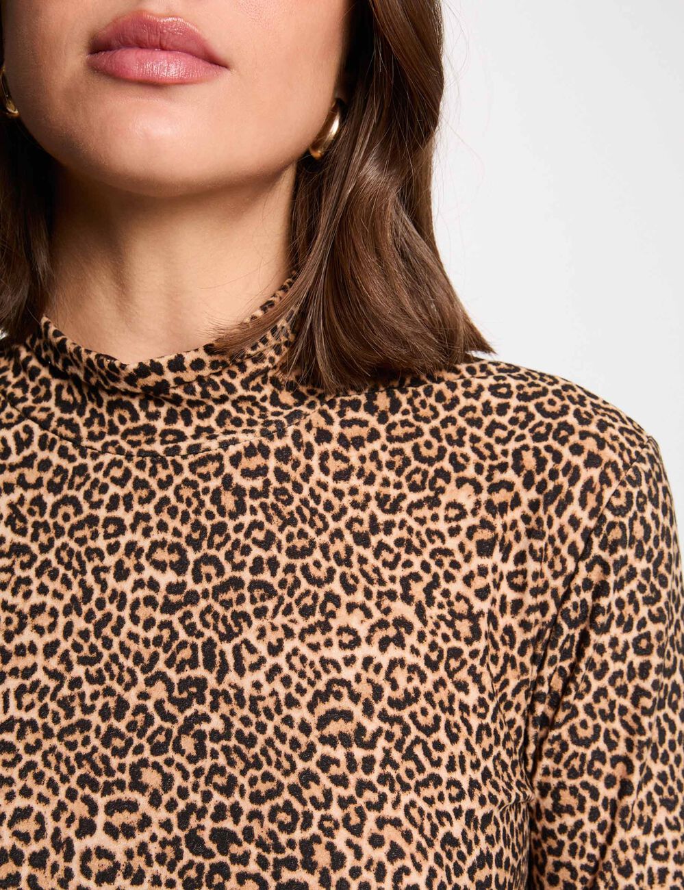 High neck t-shirt multicolor women