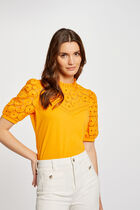Short-sleeved t-shirt orange women