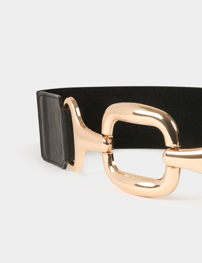 Elasticised belt black women