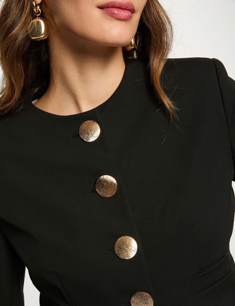 Cropped jacket black women