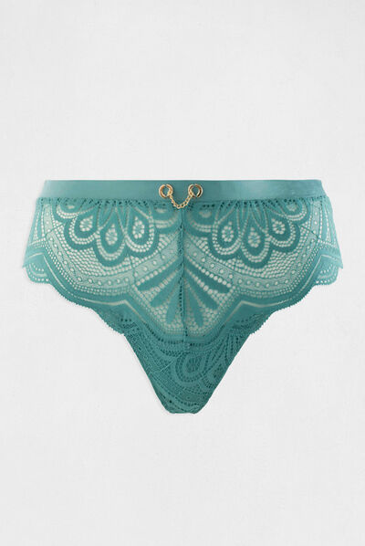Lace shorties blue ladies'
