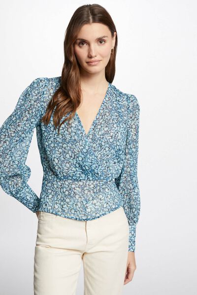 Blouse abstract print multico ladies'