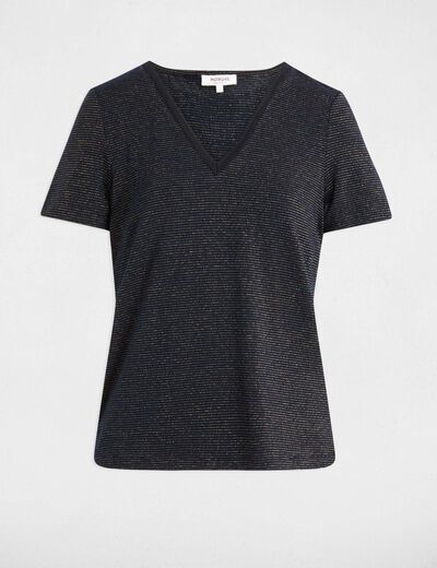 Short-sleeved t-shirt navy blue women