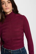 Jumper with turtleneck plum women
