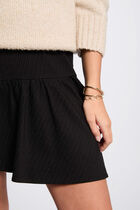 Striped mini skirt black women